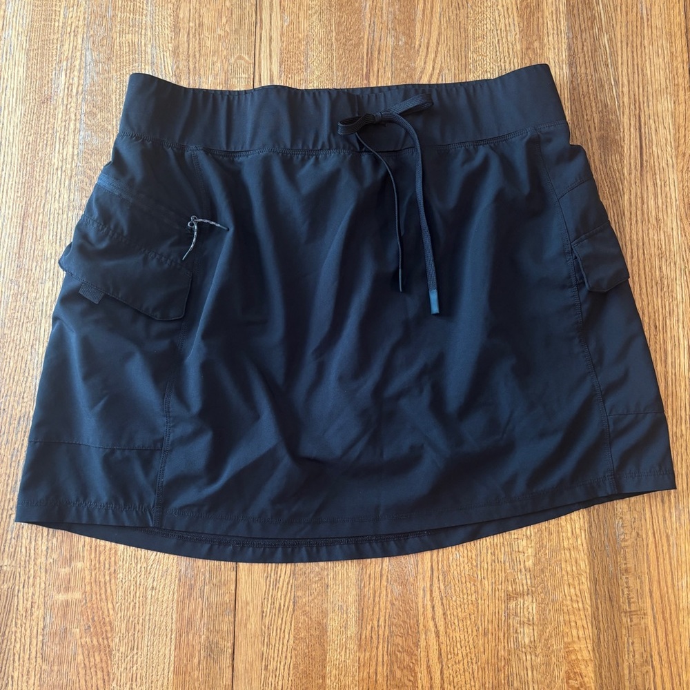 Women’s Black Gerry Weber Breezy Cargo Skort Drawstring Waist